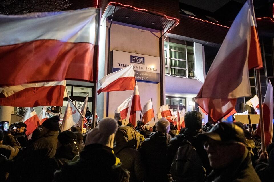 Protest w Łodzi